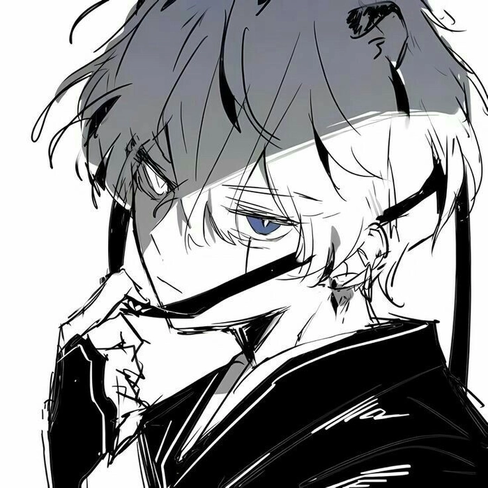 expressive boy anime PFP optimized for Discord small display sizes