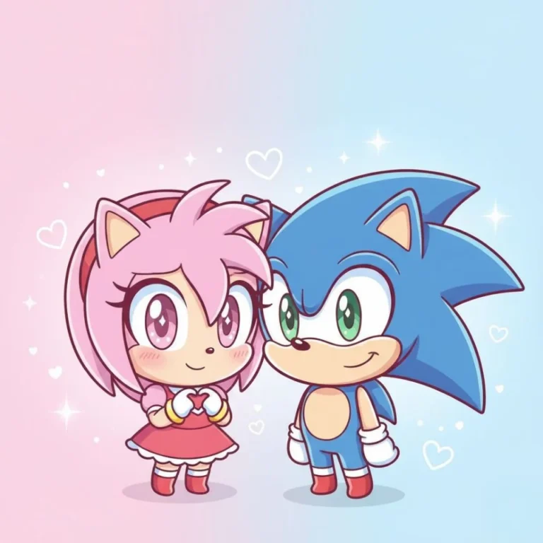 Matching anime couple PFP icons with simplified clear expressions at icon scale