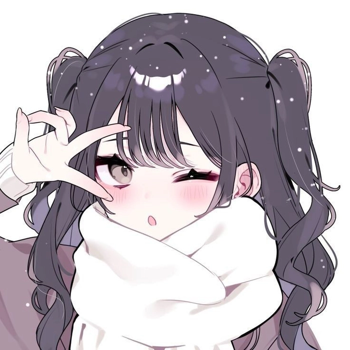 High resolution anime girl avatar for quick download and use