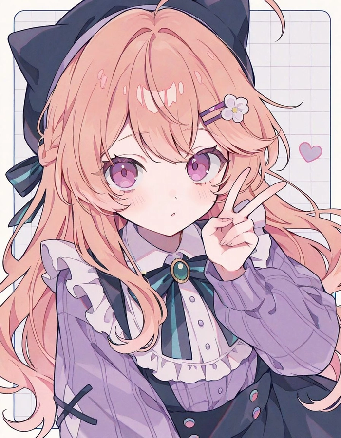 Pinterest-style anime girl PFP with soft filters