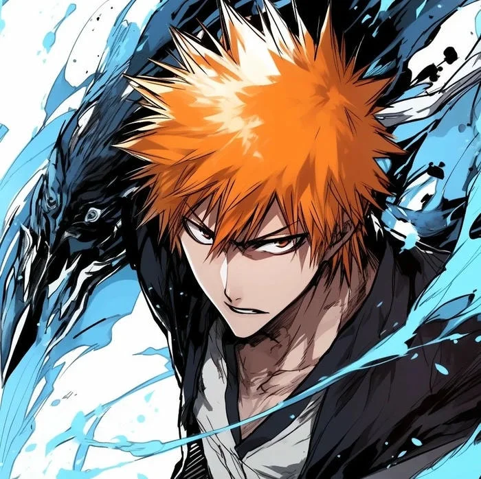 Anime PFP Bleach character icon with signature pose and clean background