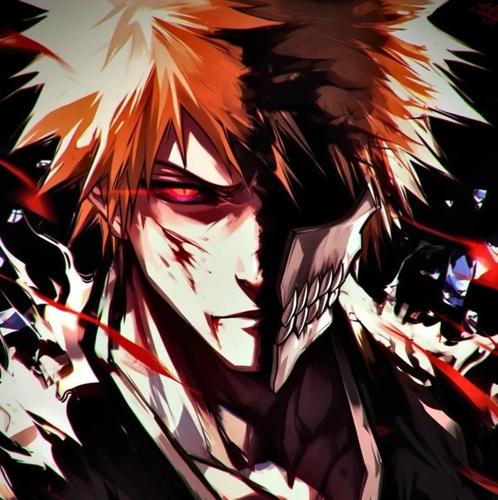 Bleach anime character profile picture with vibrant expression and detail