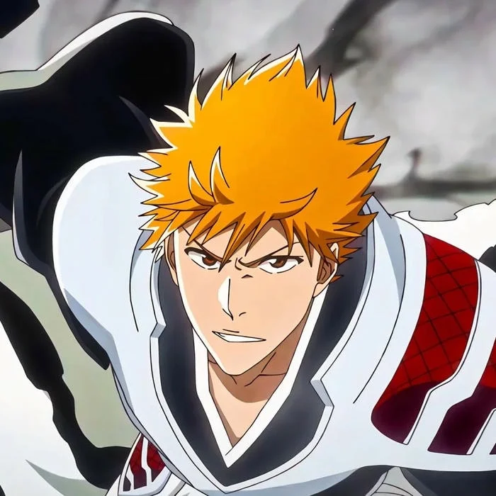 Bold Bleach profile picture with dark background and spiritual energy glow