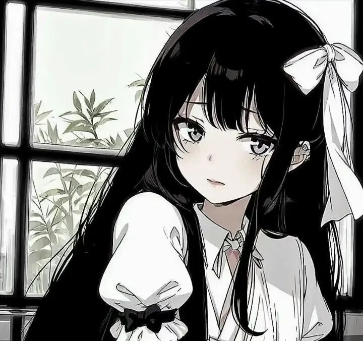 Anime Pfp Girl Black And White Aesthetic