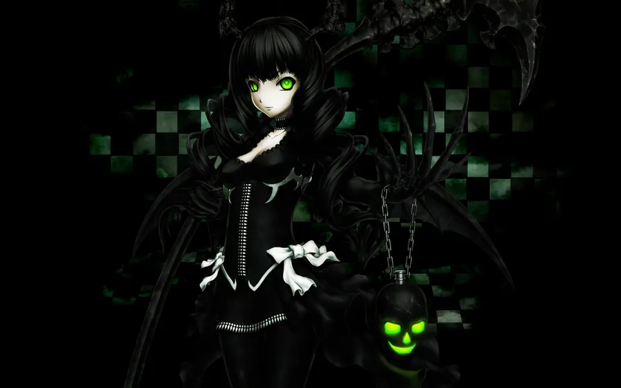 Cinematic dark aesthetic anime girl PFP for Discord