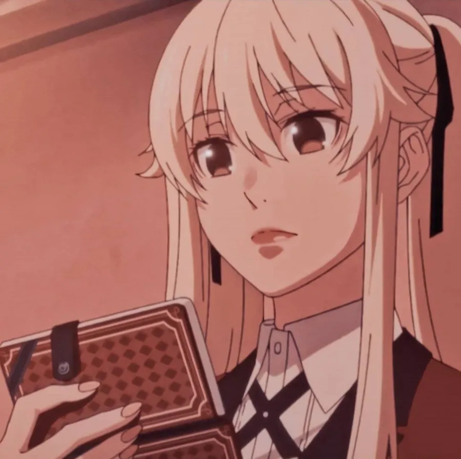 High contrast anime girl Discord avatar with sharp focus