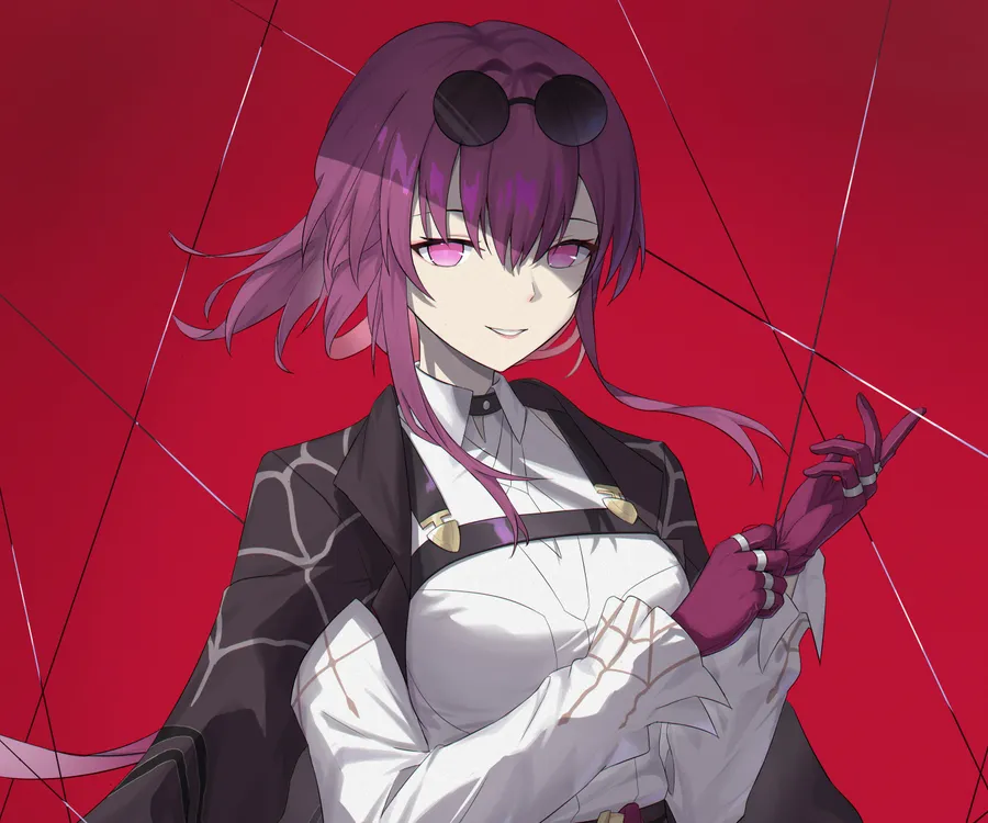 Rich purple toned anime girl profile picture