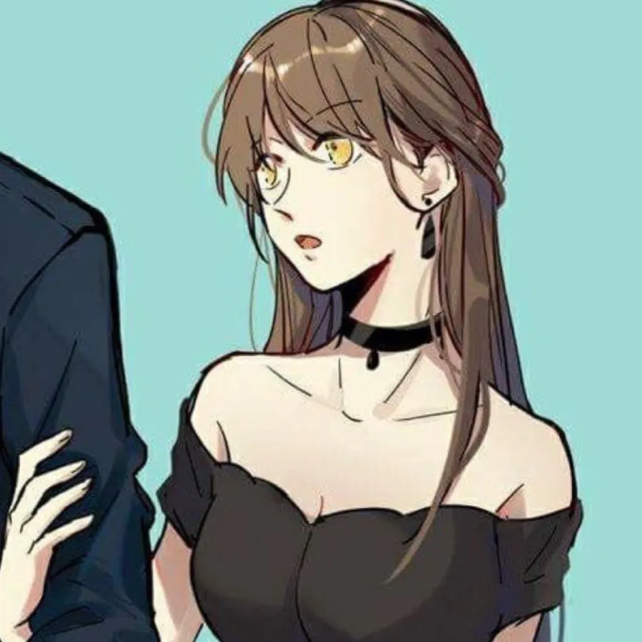 Matching anime PFPs for two girls with mirrored designs