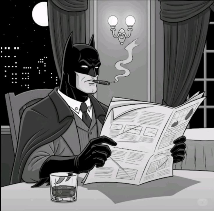 Batman PFP aesthetic muted cinematic color grade