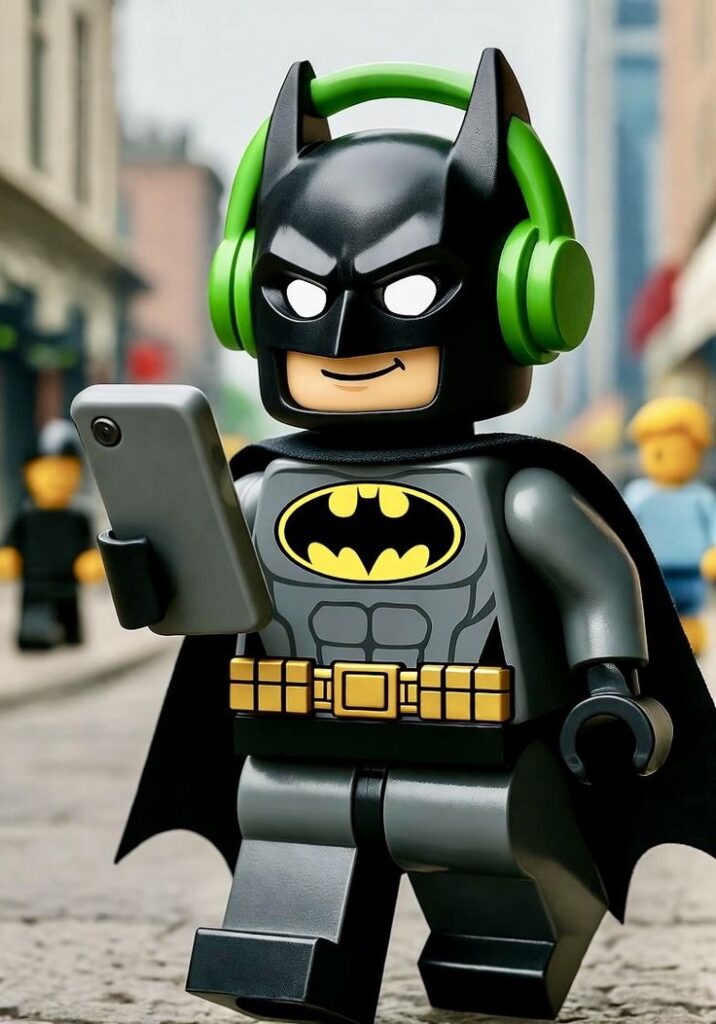 Batman cartoon PFP animated style rounded features