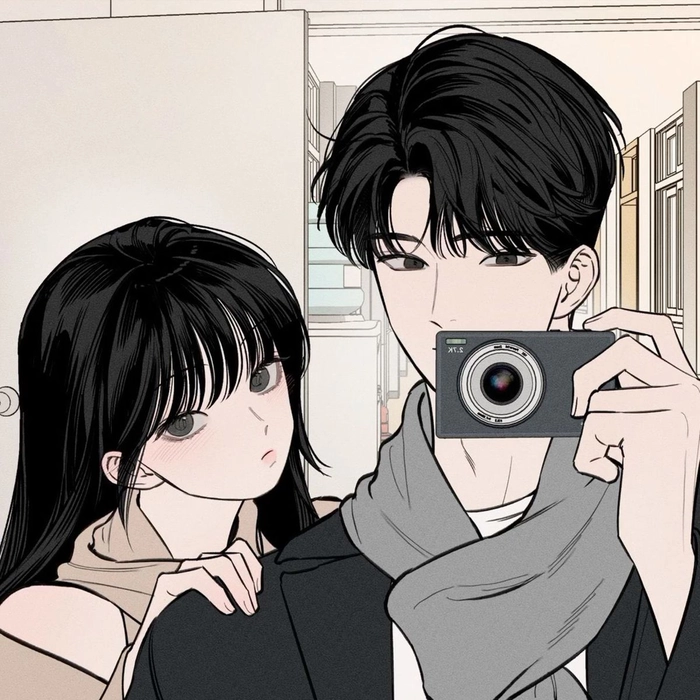Best anime couple PFP set with synchronized visual language across both images