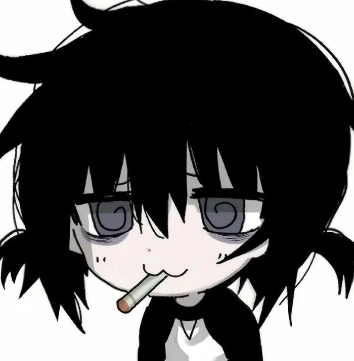 Black PFP boy featuring hoodie silhouette and muted color accents
