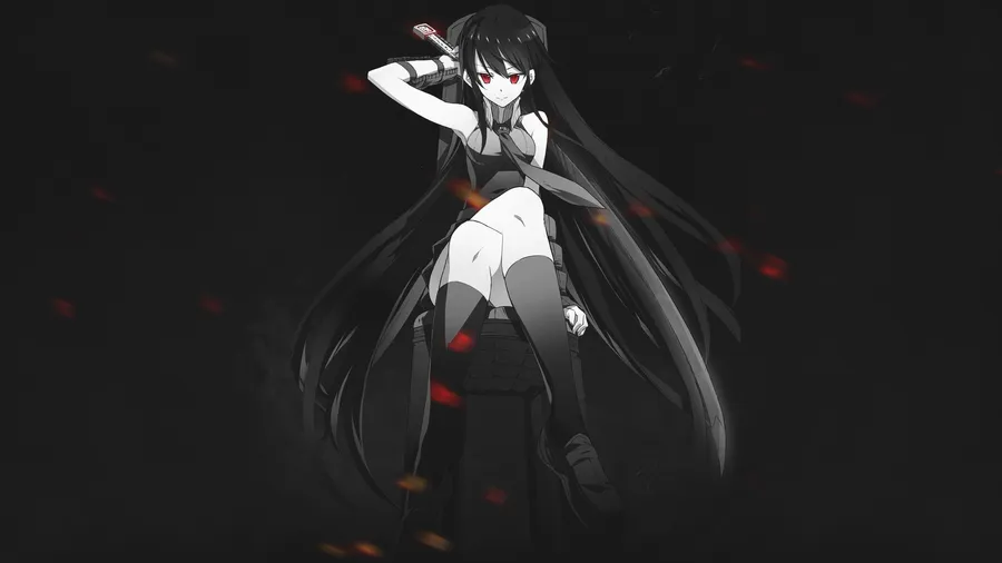 Black PFP girl with dark aesthetic and striking facial contrast