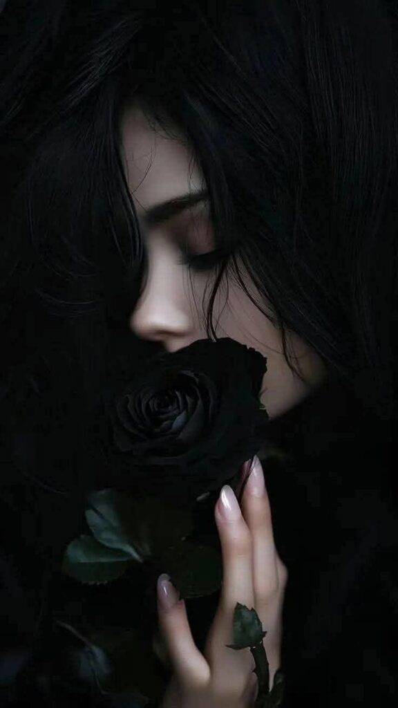 Black rose avatar for alternative and edgy aesthetic profiles