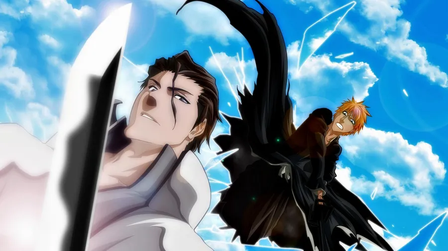 Aizen Bleach avatar with calm expression and cool color tones