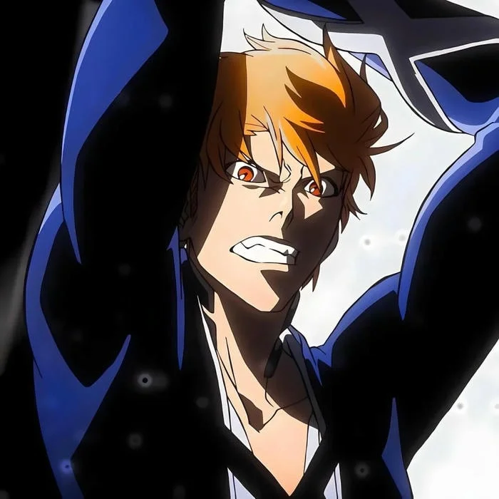 Sosuke Aizen PFP with mysterious aura and intense visual composition