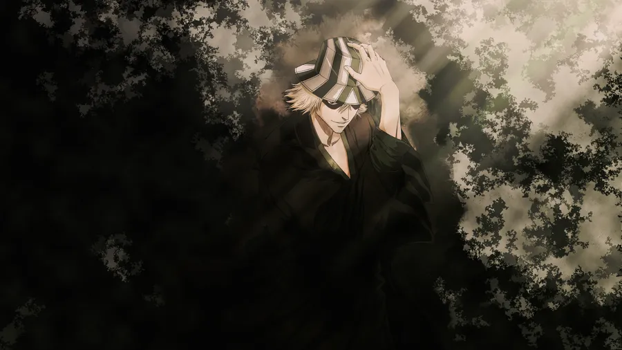 Kisuke Urahara profile picture with subtle glow and green-white color contrast