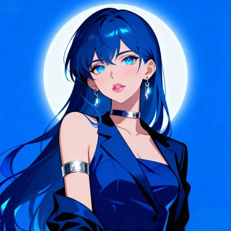 Blue Pfp Aesthetic Girl
