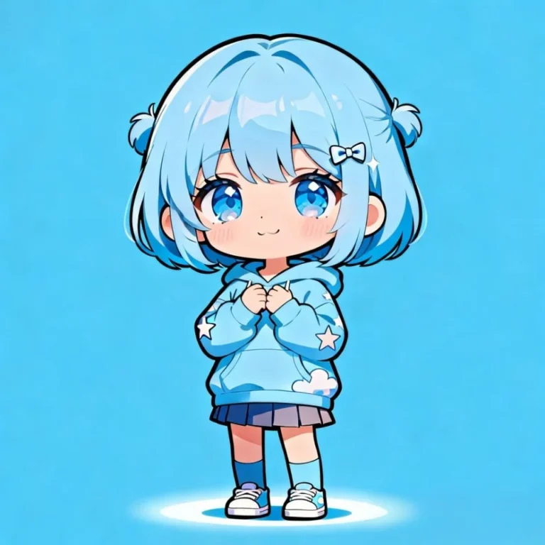 Blue Pfp Aesthetic Girl Cute