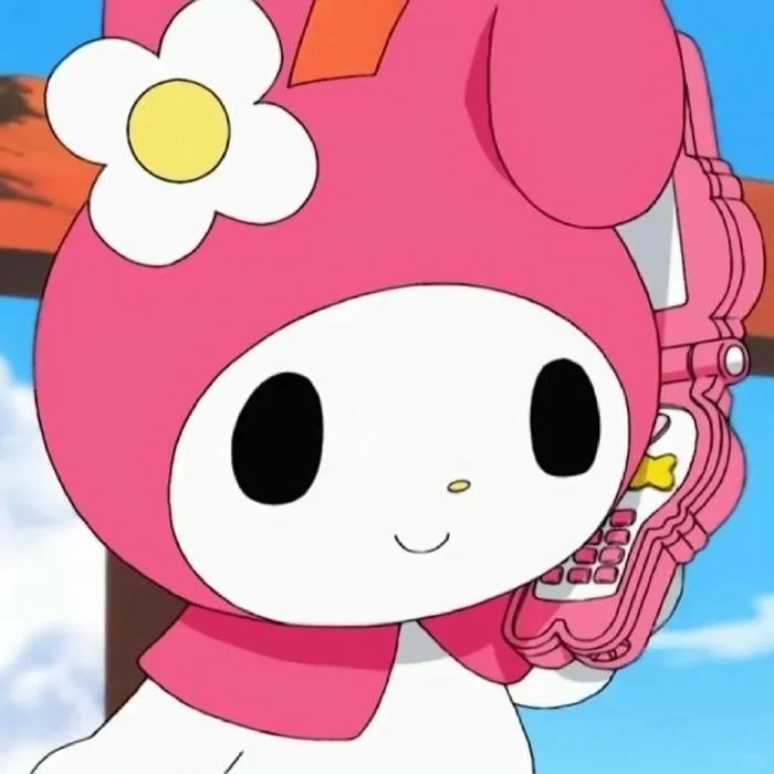 Chibi My Melody PFP with Kuromi