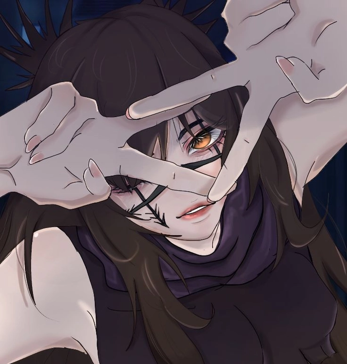 Unique Choso PFP from fan artist with luminous color reinterpretation