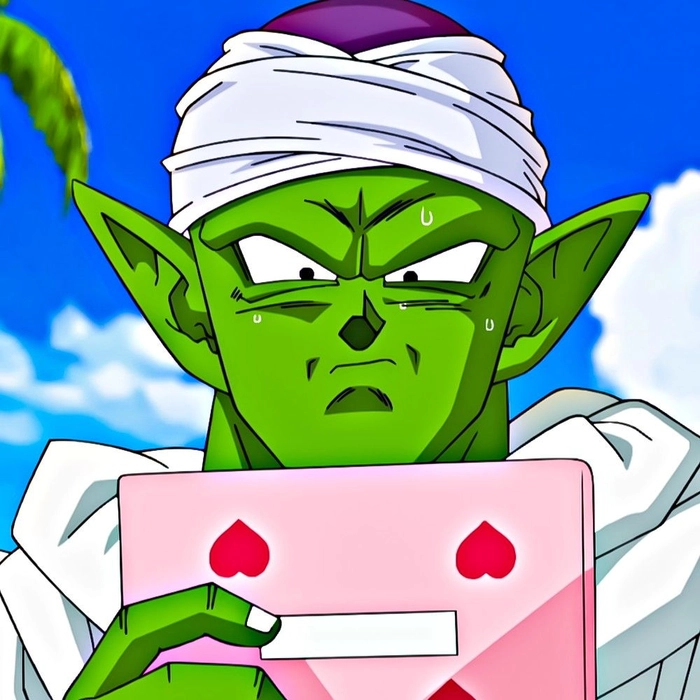 Festive Piccolo avatar with holiday-themed edits and cheerful visual tone