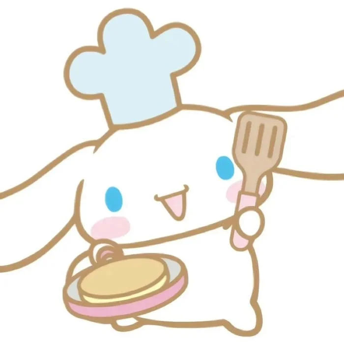 Coordinated Cinnamoroll matching PFP pair with cloud and star props