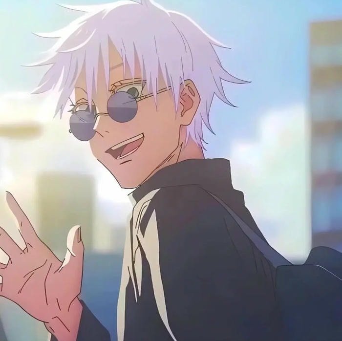 Cool anime PFP JJK with neon lighting and dynamic character pose mid-action