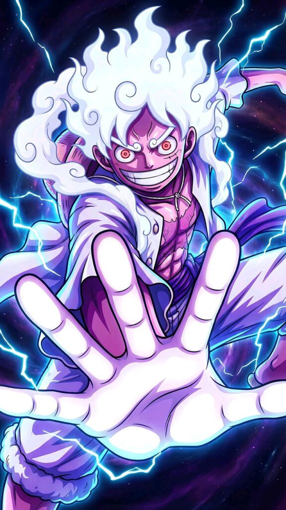 Gear 5 Luffy cool PFP bright energy dynamic