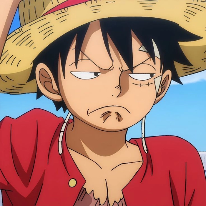 Luffy aesthetic PFP dreamy pink tone edit