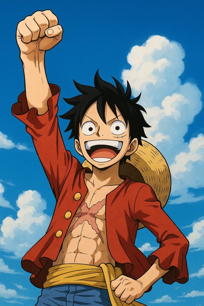 Luffy PFP for boys with clean minimal background