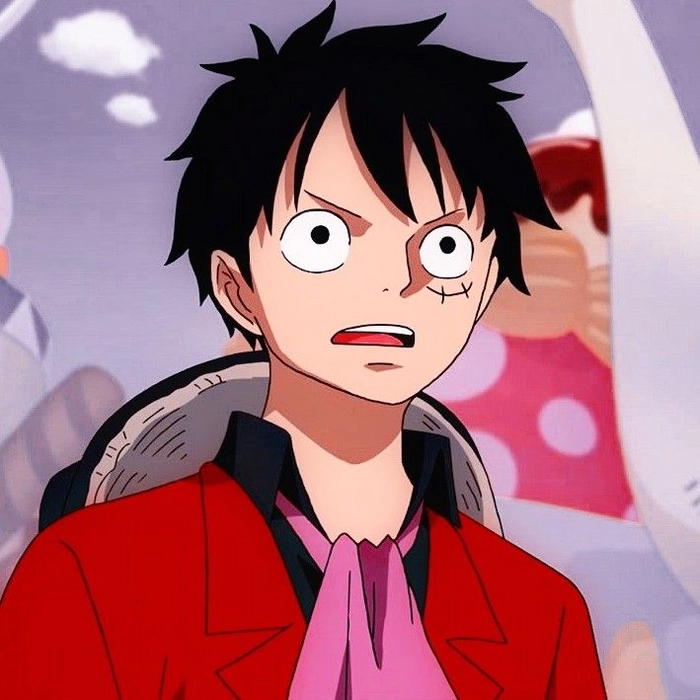 cute cool Luffy PFP chibi style smiling