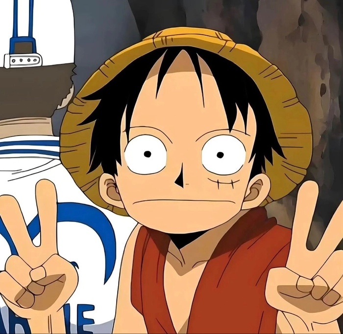 cute Luffy profile picture bright cheerful expression
