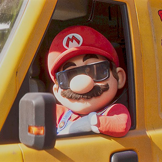 Stylish Mario avatar dramatic lighting