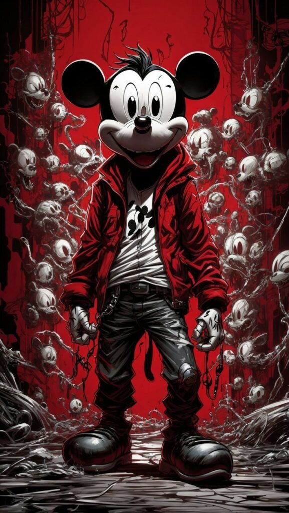 Horror creepy Mickey Mouse TikTok profile picture