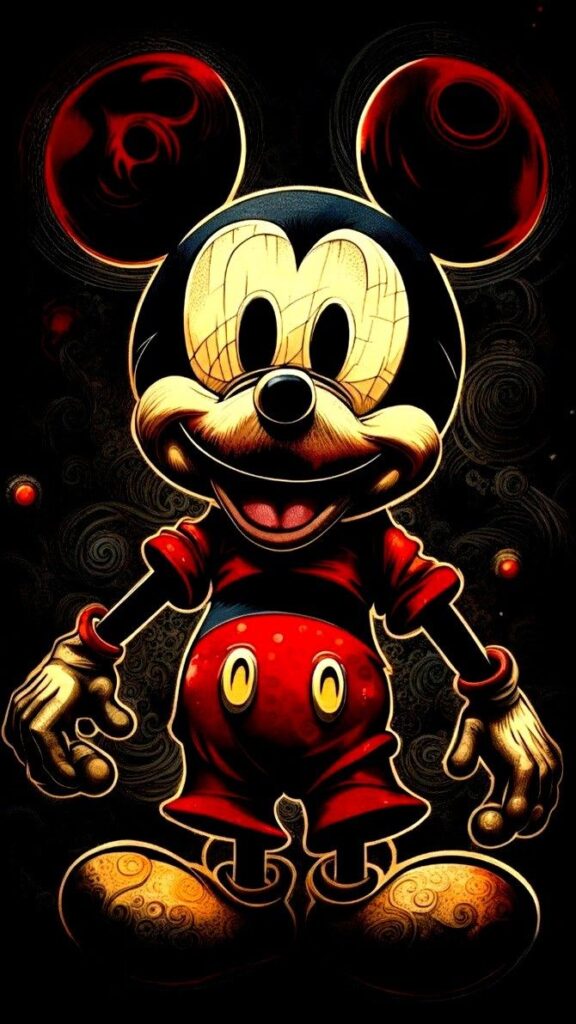 Eerie Mickey Mouse TikTok PFP unsettling edit