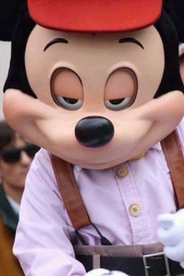 Weird cursed Mickey Mouse profile picture unsettling