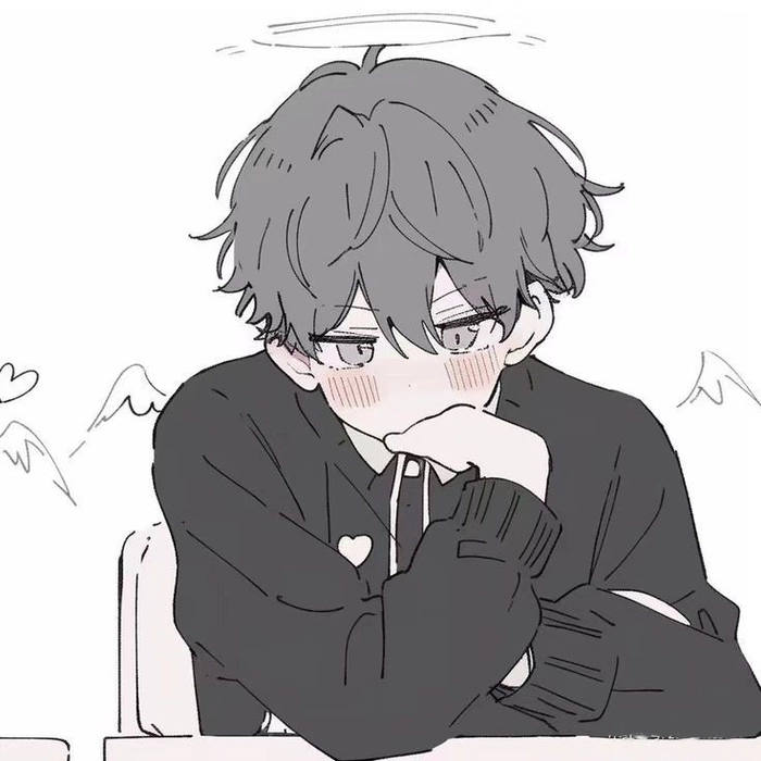 wholesome cute anime boy PFP with warm lighting and rounded character design