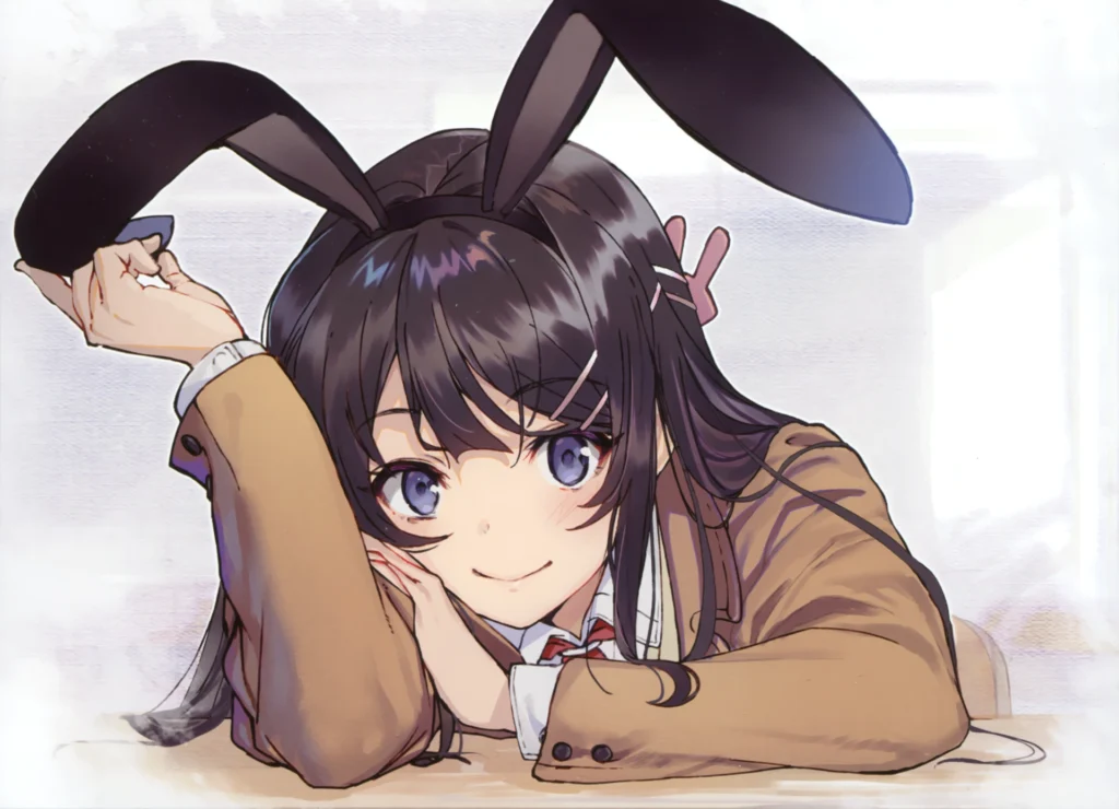 Expressive anime bunny girl PFP with dramatic eyes and dynamic ear movement