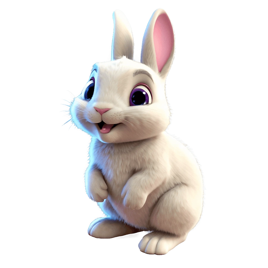 Cute anime bunny PFP with glossy highlights and emotional storytelling