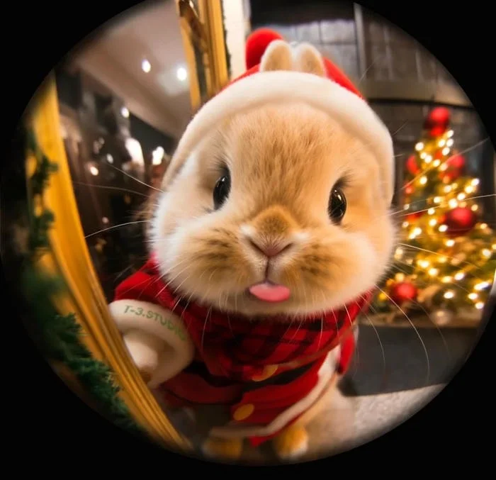 Small-scale readable cute bunny avatar for Discord servers and fandom channels