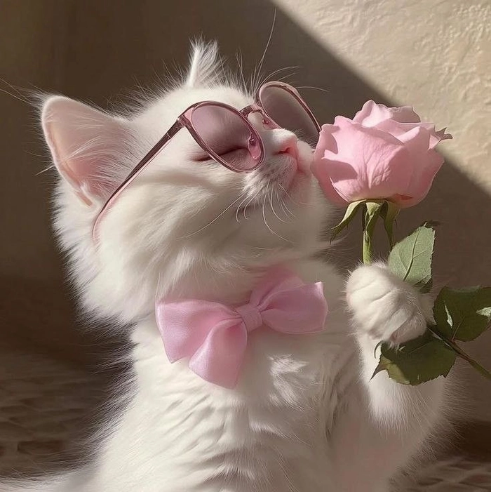 Cute cat PFP boy with beanie and cozy styling