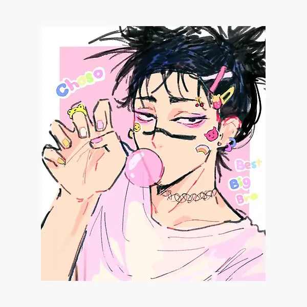 Sweet Choso PFP with gentle gesture and comforting color palette