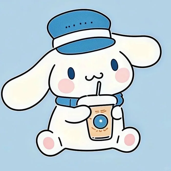 Cinnamoroll matching icons with one holding a star and one holding a cloud