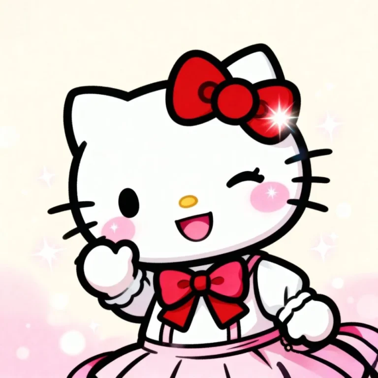 Cute Hello Kitty PFP classic timeless style