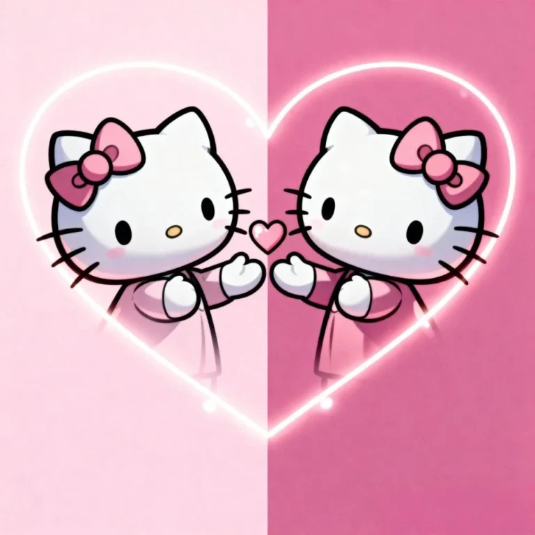 Hello Kitty PFP cute signature bow design