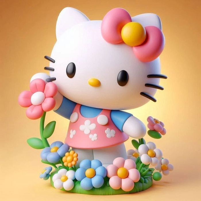 Hello Kitty aesthetic profile picture lavender dreamy