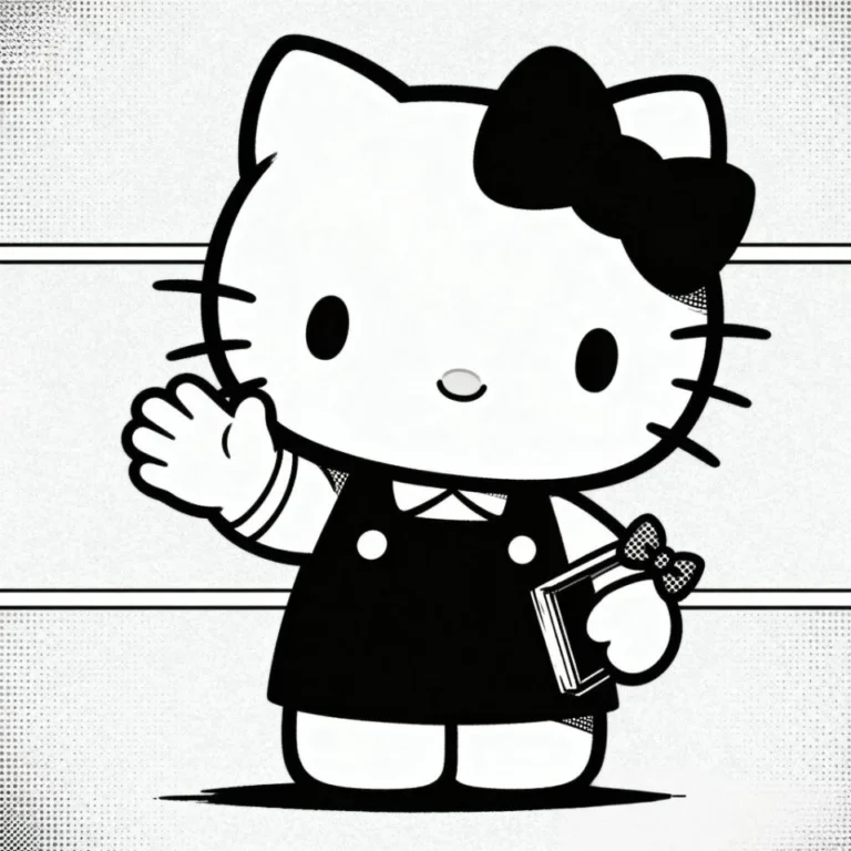 Cute Hello Kitty PFP Black Girl braided hair design