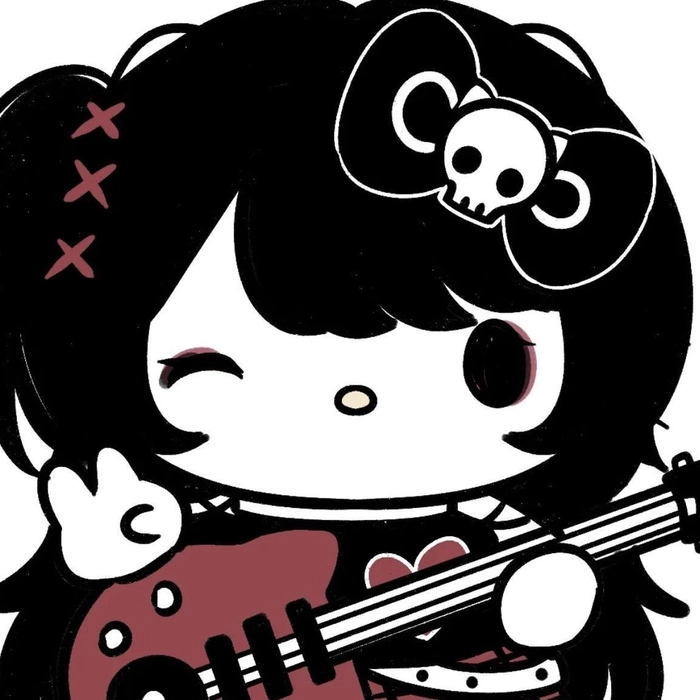 Cute Hello Kitty Black Girl avatar empowering kawaii style