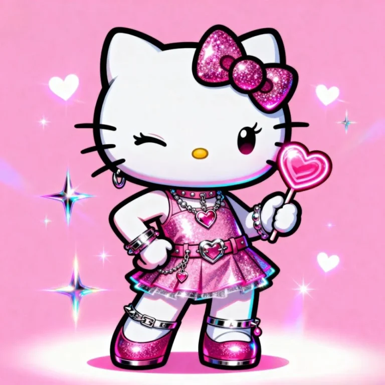 Cute Hello Kitty PFP for TikTok creator aesthetic